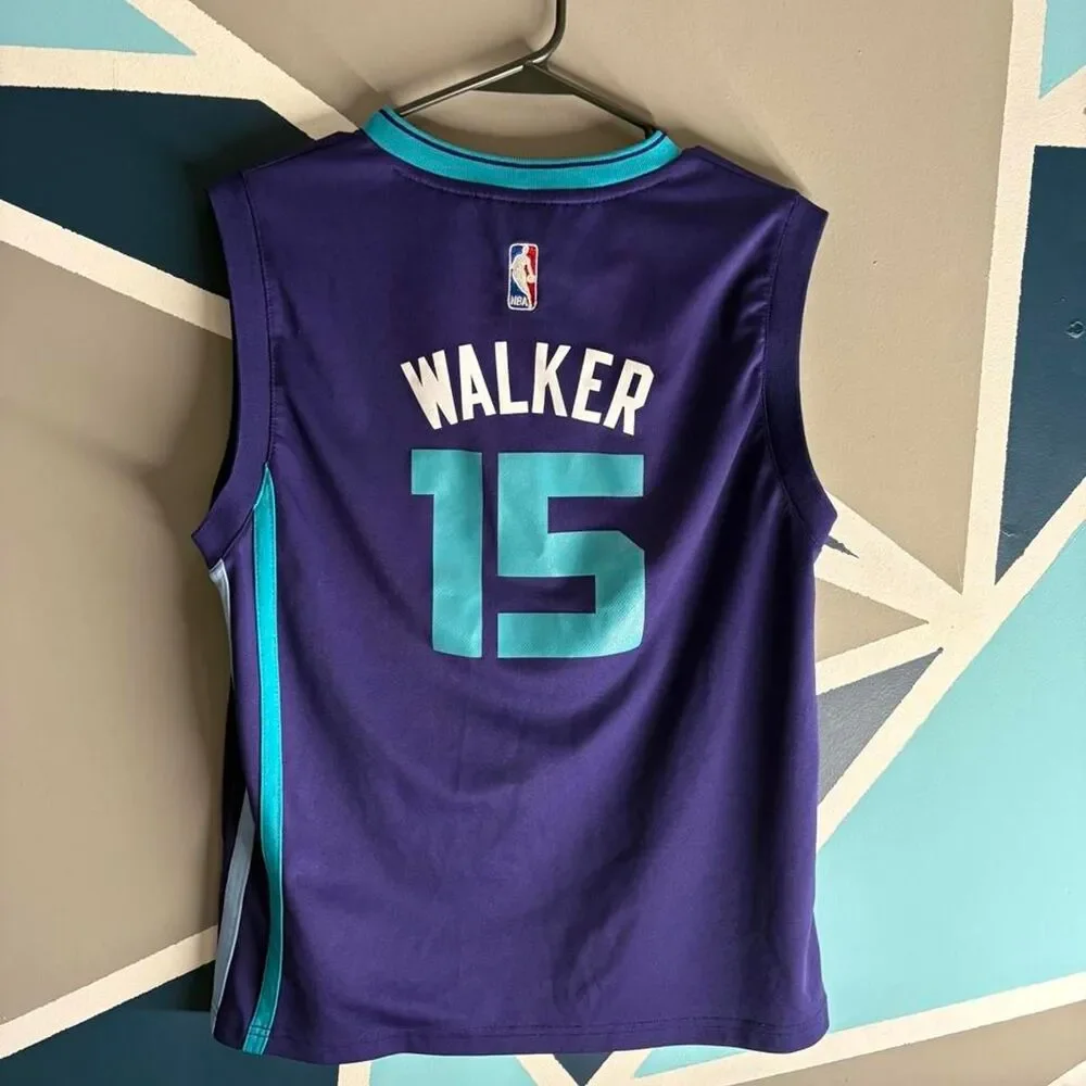 kemba walker Adidas Men's Purple and Blue Jersey